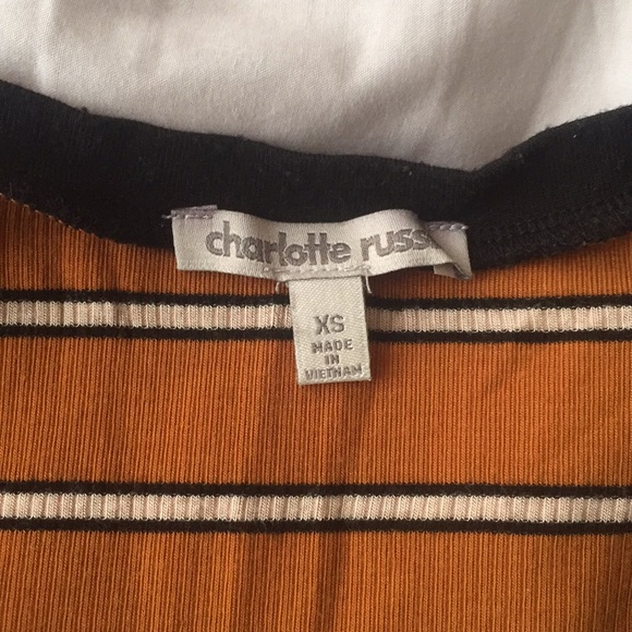 🍁🔥🍁Fall orange black and white striped dress - Picture 3 of 3